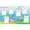SpongeBob and Patrick are featured on a birthday calendar with spaces for names and dates. Voir les images du produit