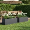 vidaXL Garten-Pflanzgefäß 2 stk. Anthrazit 100 x 30 x 30 cm Produktbild-Vorschau 2