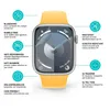 3x TPU Schutzfolie für Apple Watch Series 9/ 8/ 7 41mm Produktbild-Vorschau 5