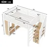 Merax Gaming Hochbett 140x200 cm, Metall Etagenbett Mit Produktbild-Vorschau 4