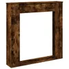 Kaminumrandung Räuchereiche 100x20x100 cm Holzwerkstoff Produktbild-Vorschau 1