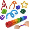 Fidget Toys Silikon Sensorik Stick, 8 Stück Sensorische Produktbild-Vorschau 1