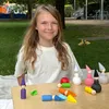 Montessori-Holzspielzeug Kleine Steckpuppen mit Hüten und Produktbild-Vorschau 11