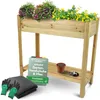 holz4home® Hochbeet inkl. Vlies-, Einlegevlies Naturholz Produktbild-Vorschau 1