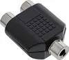 InLine Audio Adapter, 3,5mm Klinke Buchse Mono an 2x Cinch Produktbild-Vorschau 1