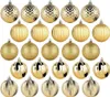 Palline di Natale infrangibili oro 6 cm 25 pezzi. Anteprima dell’immagine prodotto 3