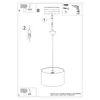 Hängeleuchte CAT 40 1xE27 15W PVC 95x40x40cm Sollux Produktbild-Vorschau 6