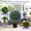 COSTWAY 2er sztuczna roślina 58cm, bukszpan z lawendą w Podgląd zdjęcia produktu 4