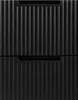 A close-up, full-frame shot of a black cabinet with ribbed drawer fronts. Produktbild-Vorschau