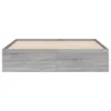 The Living Store Bettgestell mit Schubladen Grau Sonoma Produktbild-Vorschau 6