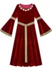 Mädchen Renaissance Prinzessin Kleid - Samt Maxikleid im Produktbild-Vorschau 1