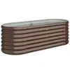A brown metal raised garden bed on a white background. Náhled obrázku produktu