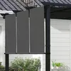 Outsunny Pergola avec 3 toiles coulissantes 3 x 3 m Voir les images du produit 4
