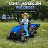 24V Kinder Elektrotraktor mit Anhänger, 400W Motor, 9Ah Produktbild-Vorschau 2