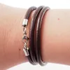 Lederkette 5 mm Herren Halskette Braun 17-100 cm lang mit Produktbild-Vorschau 3