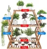 Étagère à plantes en bois massif - Étagère à fleurs Voir les images du produit 2