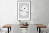 MuchoWow® Gerahmtes Poster Vögel - Schwarz - Weiß 60x90 cm Produktbild-Vorschau 3