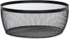 HOMLA GRIDIO runder Korb schwarz 26x10 cm Produktbild-Vorschau 1