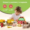 Olvy Magnetické stavebné bloky Montessori hračky 80 ks Náhľad obrázku produktu 18