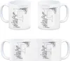 Floral Buchstabe F Kaffeebecher zum Ausmalen für Produktbild-Vorschau 4