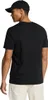 A man wearing a black t-shirt and a black baseball cap, viewed from the back. Produktbild-Vorschau