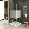 i-flair Eck-Duschkabine 75x85x190 cm aus teilsatiniertem 6 Produktbild-Vorschau 1
