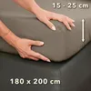 STUDIO Basic Spannbettlaken 180x200cm, 100% gekämmte Produktbild-Vorschau 4