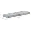 vidaXL Coussin de palette en coton 120×40×7 cm Gris Voir les images du produit 11