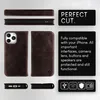 NALIA Custodia flip in vera pelle per iPhone 15 Pro, cover Anteprima dell’immagine prodotto 7