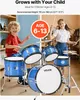 Batteria VEVOR, 5 pezzi, incl. grancassa da 40,6 cm, Anteprima dell’immagine prodotto 2