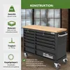 Werkstattwagen DELUXE 12 Schubladen 123 cm Breite Produktbild-Vorschau 3