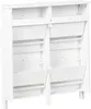 BELIANI Schuhschrank Weiß mit 4 Klapptüren Modernes Produktbild-Vorschau 6