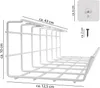 ONVAYA® Cable Channel Desk | White | Držiak na jednoduchý Náhľad obrázku produktu 2