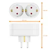 AIORBER 2er Set steckdosenadapter 2fach, Vertikal Produktbild-Vorschau 9