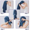 2 Stück Mikrofaser Handtuch für Langes Haar/ 100 x 60 cm Produktbild-Vorschau 7