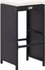 vidaXL 7-tlg. Gartenbar-Set mit Auflagen Poly Rattan Produktbild-Vorschau 4