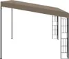 vidaXL Nástenný pavilón 4x3 m Taupe Fabric Náhľad obrázku produktu 2
