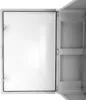 An open gray electrical enclosure with a white door. Anteprima dell’immagine prodotto