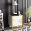 Skye Decor, Polka - biela, nočné stolíky a skrinky, zlatá, Náhľad obrázku produktu 1