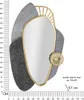 o Ferretti lustro ścienne Art 55,9x5,7x90,8 cm szaro-złote Podgląd zdjęcia produktu 6