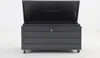 A dark gray storage box with its lid open, shown against a white background. Produktbild-Vorschau