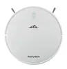 A top-down view of a white robot vacuum cleaner on a white background. Anteprima dell’immagine prodotto