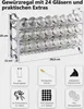 Set 24pcs - Deco Haus 3 tierces metal spice rack with 24 Voir les images du produit 9