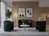 Couchgarnitur - Sofa Set - Schwarz - Kunstleder - 2 Sitzer Produktbild-Vorschau 2