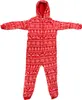 Damski świąteczny kombinezon CHRISTMAS ONESIE czerwony - Podgląd zdjęcia produktu 1