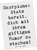 Mr. & Mrs. Panda Postkarte Spruch Skorpion Humor - Weiß - Produktbild-Vorschau 1