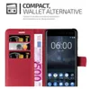 Cadorabo Hülle für Nokia 6 2017 Schutz Hülle in Rot Produktbild-Vorschau 4