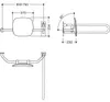 HEWI 801.51B9273L 97 Rückenstütze Fb 90 EM, WA 230mm, li Produktbild-Vorschau 1