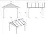 Gartenlaube Gartenpavillon 4.04x4.04m mit Paneelen - Produktbild-Vorschau 2