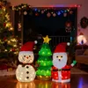 LEADZM Schneemann & Weihnachtsbaum mit 150 warmweißen Produktbild-Vorschau 9